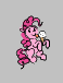 Size: 58x76 | Tagged: safe, artist:hattsy, pinkie pie, earth pony, pony, aggie.io, female, food, ice cream, lowres, mare, simple background, sitting