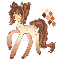 Size: 1024x1024 | Tagged: safe, artist:miioko, imported from derpibooru, oc, oc only, earth pony, pony, deviantart watermark, earth pony oc, female, mare, obtrusive watermark, simple background, transparent background, watermark