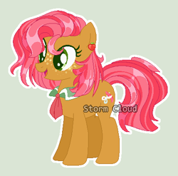 Size: 430x424 | Tagged: safe, artist:stormcloud-yt, imported from derpibooru, babs seed, earth pony, pony, base used, eyelashes, female, freckles, mare, older, older babs seed, simple background
