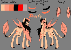 Size: 2849x2000 | Tagged: safe, artist:peachyminnie, imported from derpibooru, oc, oc only, pegasus, pony, duo, female, gray background, mare, pegasus oc, simple background, wings