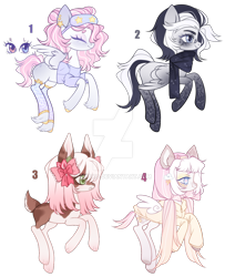 Size: 1024x1264 | Tagged: safe, artist:miioko, imported from derpibooru, oc, oc only, earth pony, pegasus, pony, base used, bow, clothes, deviantart watermark, earth pony oc, eyes closed, hair bow, obtrusive watermark, pegasus oc, scarf, simple background, smiling, transparent background, watermark, wings