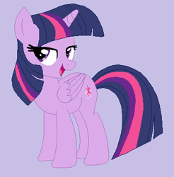 Size: 386x392 | Tagged: safe, artist:selenaede, artist:twilyisbestpone, derpibooru exclusive, imported from derpibooru, twilight sparkle, alicorn, pony, base used, female, lidded eyes, mare, purple background, seductive, seductive look, sexy, simple background, smiling, solo, twilight sparkle (alicorn)