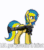 Size: 303x344 | Tagged: safe, artist:czu, edit, imported from derpibooru, oc, oc:ukraine, pony, animated, caption, cropped, current events, gif, image macro, javelin missile, missile launcher, nation ponies, ponified, solo, text, ukraine