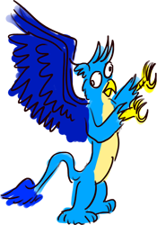 Size: 1024x1459 | Tagged: safe, artist:horsesplease, imported from derpibooru, gallus, derp, editable, flying, gallus the rooster, gallusposting, simple background, solo, transparent background