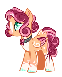 Size: 638x790 | Tagged: safe, artist:goldlines005, imported from derpibooru, fluttershy, pegasus, pony, base used, choker, eye wrinkles, female, mare, redesign, simple background, smiling, transparent background