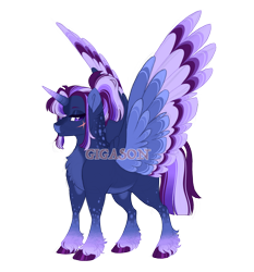 Size: 3700x3974 | Tagged: safe, artist:gigason, imported from derpibooru, oc, oc:midnight blue, alicorn, pony, female, magical lesbian spawn, mare, offspring, parent:tempest shadow, parent:twilight sparkle, parents:tempestlight, simple background, solo, transparent background