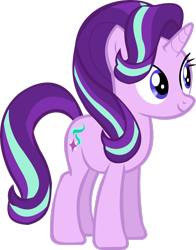 Size: 2170x2764 | Tagged: safe, artist:thebosscamacho, imported from derpibooru, starlight glimmer, pony, unicorn, .svg available, female, full body, high res, hooves, horn, mare, simple background, smiling, solo, standing, transparent background, vector