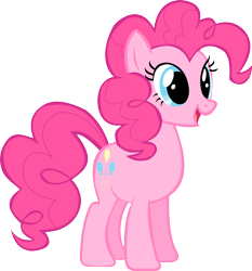 Size: 1216x1303 | Tagged: safe, artist:thebosscamacho, imported from derpibooru, pinkie pie, earth pony, pony, .svg available, open mouth, open smile, simple background, smiling, solo, transparent background, vector