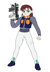 Size: 1950x2835 | Tagged: safe, artist:gmaplay, imported from derpibooru, oc, oc only, oc:stardust memory, equestria girls, gun, simple background, solo, submachinegun, transparent background, weapon