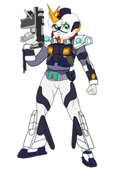 Size: 1950x2835 | Tagged: safe, artist:gmaplay, imported from derpibooru, oc, oc only, oc:stardust memory, equestria girls, armor, gun, helmet, simple background, solo, submachinegun, transparent background, weapon