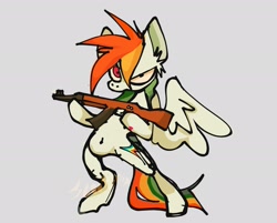 Size: 3034x2445 | Tagged: safe, artist:scooter28289722, imported from derpibooru, rainbow dash, gun, weapon