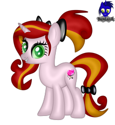 Size: 3840x4154 | Tagged: safe, artist:damlanil, imported from derpibooru, oc, oc:mistress mare, pony, unicorn, bow, commission, eyeshadow, female, happy, horn, latex, looking at you, makeup, mare, show accurate, simple background, smiling, standing, transparent background, vector