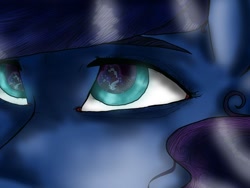 Size: 512x384 | Tagged: safe, artist:unknownfilters, imported from derpibooru, princess luna, pony, close-up, female, solo