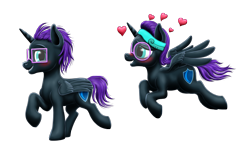 Size: 2575x1591 | Tagged: safe, artist:vasillium, imported from derpibooru, oc, oc:nox (rule 63), oc:nyx, alicorn, pony, alicorn oc, duo, female, heart, horn, male, oc x oc, r63 paradox, rule 63, self paradox, selfcest, shipping, simple background, straight, transparent background, wings