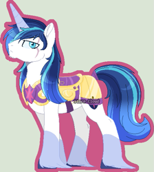 Size: 481x536 | Tagged: safe, artist:stormcloud-yt, imported from derpibooru, shining armor, pony, unicorn, armor, badass, base used, eye scar, hoof fluff, male, scar, simple background, solo, stallion