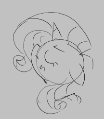Size: 216x245 | Tagged: safe, rarity, pony, unicorn, aggie.io, eyes closed, female, frown, looking away, lowres, mare, monochrome, simple background