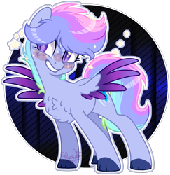 Size: 1461x1502 | Tagged: safe, artist:stormcloud-yt, imported from derpibooru, oc, oc only, pegasus, pony, base used, chest fluff, colored hooves, colored wings, eyelashes, female, grin, mare, pegasus oc, simple background, smiling, transparent background, two toned wings, wings