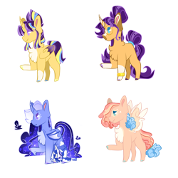 Size: 1280x1280 | Tagged: safe, artist:goldlines005, imported from derpibooru, oc, oc only, bat pony, pegasus, pony, unicorn, base used, bat pony oc, bat wings, chest fluff, horn, magical lesbian spawn, offspring, parent:flash sentry, parent:fluttershy, parent:nightmare moon, parent:pinkie pie, parent:rainbow dash, parent:starlight glimmer, parent:sunburst, parent:twilight sparkle, parents:flashlight, parents:flutterpie, parents:starburst, pegasus oc, raised hoof, simple background, transparent background, unicorn oc, wings