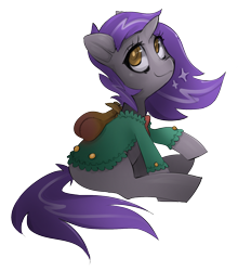 Size: 1382x1574 | Tagged: safe, artist:starlightspark, imported from derpibooru, oc, oc only, oc:silver lining, pony, unicorn, clothed ponies, crisis equestria, female, filly, foal, simple background, solo, transparent background