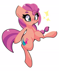 Size: 1838x2238 | Tagged: safe, artist:kindakismet, imported from derpibooru, sunny starscout, earth pony, pony, female, g5, mare, open mouth, simple background, solo, white background