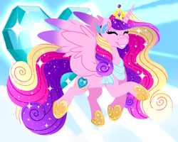 Size: 1673x1337 | Tagged: safe, artist:missbramblemele, imported from derpibooru, princess cadance, alicorn, pony, clothes, scarf, solo