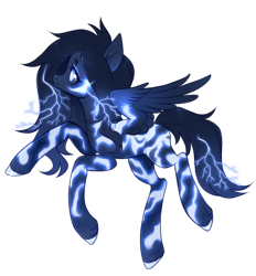 Size: 952x1024 | Tagged: safe, artist:miioko, imported from derpibooru, oc, oc only, pegasus, pony, flying, lightning, pegasus oc, simple background, solo, transparent background, wings