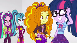 Size: 3410x1920 | Tagged: safe, artist:bigpurplemuppet99, imported from derpibooru, adagio dazzle, aria blaze, sci-twi, sonata dusk, twilight sparkle, equestria girls, equestria girls series, rollercoaster of friendship, the dazzlings