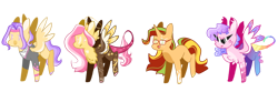 Size: 1500x500 | Tagged: safe, artist:goldlines005, imported from derpibooru, oc, oc only, pegasus, pony, unicorn, chest fluff, crack ship offspring, glasses, horn, offspring, parent:discord, parent:lily lace, parent:shining armor, parent:sunset shimmer, pegasus oc, simple background, transparent background, unicorn oc, wings