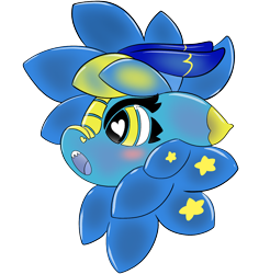 Size: 1456x1544 | Tagged: safe, artist:brainiac, imported from derpibooru, oc, oc only, oc:starrinite, inflatable pony, kirin, pony, cute, female, inflatable, mare, pool toy, simple background, solo, transparent background