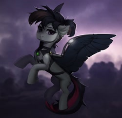 Size: 2958x2874 | Tagged: safe, artist:vensual99, imported from derpibooru, oc, oc only, pony, artificial wings, augmented, solo, wings