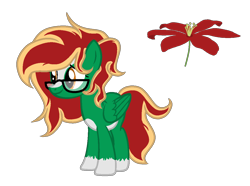 Size: 1200x891 | Tagged: safe, artist:ngthanhphong, imported from derpibooru, oc, oc only, oc:morning lily, pegasus, coat markings, female, glasses, mare, show accurate, simple background, socks (coat markings), solo, transparent background