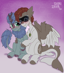 Size: 1094x1239 | Tagged: safe, artist:shinizavr, imported from derpibooru, oc, kirin, pegasus, pony, kirin oc, solo