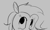 Size: 508x305 | Tagged: safe, artist:hattsy, grace manewitz, earth pony, pony, aggie.io, female, hiding, lowres, mare, monochrome, simple background, sketch