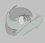 Size: 152x146 | Tagged: safe, artist:thebatfang, oc, oc:filly anon, earth pony, pony, aggie.io, female, filly, lowres, mare, raised hoof, simple background