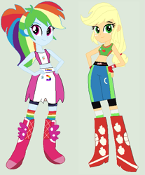 Size: 481x582 | Tagged: safe, artist:matthewjabeznazarioa, imported from derpibooru, applejack, rainbow dash, equestria girls, crossover, eqg promo pose set, exeron fighters, exeron outfit, martial arts kids