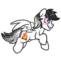 Size: 1000x1000 | Tagged: safe, artist:paperbagpony, imported from derpibooru, oc, oc:campfire, pegasus, flying, pegasus oc, simple background, transparent background