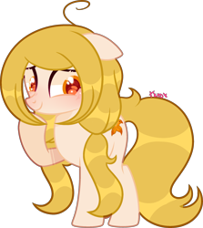 Size: 1952x2184 | Tagged: safe, artist:kurosawakuro, imported from derpibooru, oc, oc:tiger lily, earth pony, pony, female, floppy ears, mare, simple background, solo, transparent background