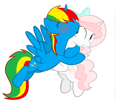 Size: 5000x4464 | Tagged: safe, artist:sugarcubecreationz, imported from derpibooru, oc, oc only, oc:royal strength, oc:sweetheart, alicorn, pony, absurd resolution, female, hug, mare, simple background, transparent background