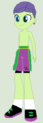 Size: 164x466 | Tagged: safe, artist:matthewjabeznazarioa, imported from derpibooru, cucumber seed, equestria girls, crossover, equestria girls-ified, exeron fighters, martial arts kids, martial arts kids outfits