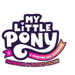 Size: 8000x8000 | Tagged: safe, imported from derpibooru, absurd resolution, g5, localization, logo, my little pony logo, my little pony: a maretime bay adventure, my little pony: a maretime bay adventure logo, my little pony: a new generation, my little pony: a new generation logo, no pony, official, poland, polish, ribbon, simple background, transparent background, writing