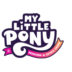 Size: 8000x8000 | Tagged: safe, imported from derpibooru, 2d, absurd resolution, g5, heart, localized, logo, my little pony logo, my little pony: a maretime bay adventure, my little pony: a maretime bay adventure logo, my little pony: a new generation logo, no pony, official, orange, pink, poland, polish, ribbon, simple background, stars, transparent background