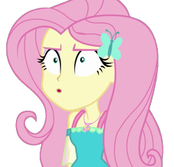 Size: 749x720 | Tagged: safe, artist:marcoequestrian98, edit, edited screencap, imported from derpibooru, screencap, fluttershy, equestria girls, background removed, female, geode of fauna, magical geodes, not a vector, shrunken pupils, simple background, solo, transparent background