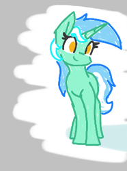 Size: 273x367 | Tagged: safe, artist:firecracker, lyra heartstrings, pony, unicorn, aggie.io, female, mare, simple background, smiling