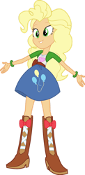 Size: 624x1280 | Tagged: safe, artist:iamsheila, imported from derpibooru, applejack, pinkie pie, equestria girls, boots, clothes, clothes swap, high heel boots, palette swap, recolor, shirt, shoes, simple background, skirt, solo, transparent background