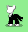 Size: 59x66 | Tagged: safe, artist:dematrix, imported from derpibooru, bat pony, ghost, pony, undead, pony town, clothes, creepypasta, faceless male, green background, green eyes, male, offscreen character, pixel art, ponified, simple background, slenderman, solo, stallion