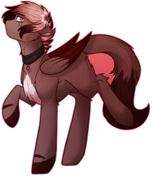 Size: 1032x1200 | Tagged: safe, artist:purplegrim40, imported from derpibooru, oc, oc only, pegasus, pony, choker, pegasus oc, simple background, solo, transparent background, wings