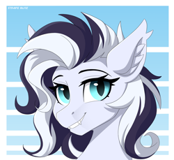 Size: 1962x1800 | Tagged: safe, artist:strafe blitz, imported from derpibooru, oc, oc only, oc:naisha, bat pony, pony, ear fluff, solo