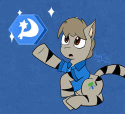 Size: 1227x1119 | Tagged: safe, artist:ismazhecat, imported from derpibooru, oc, oc only, earth pony, derpibooru, hexagon, impressed, looking at something, meta, nft, ponysona, shiny