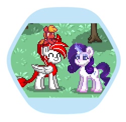 Size: 720x700 | Tagged: source needed, useless source url, safe, editor:thegamerpainter, imported from derpibooru, rarity, oc, pony, derpibooru, pony town, hexagon, meta, nft, profile, profile picture