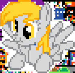 Size: 412x400 | Tagged: safe, imported from derpibooru, derpy hooves, pegasus, pony, female, mare, pixel art, r/place, reddit, scrunchy face, solo